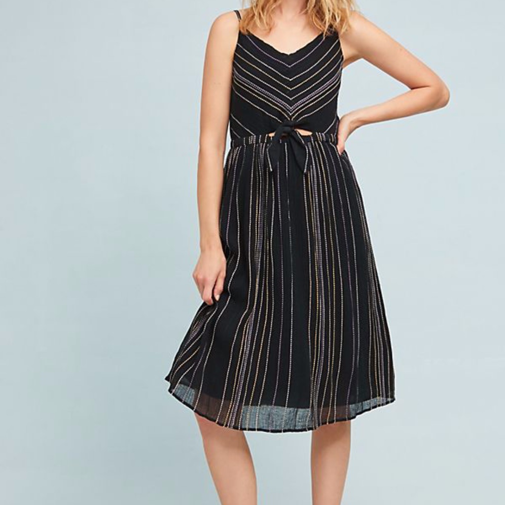 Michael Stars Striped Midi Dress